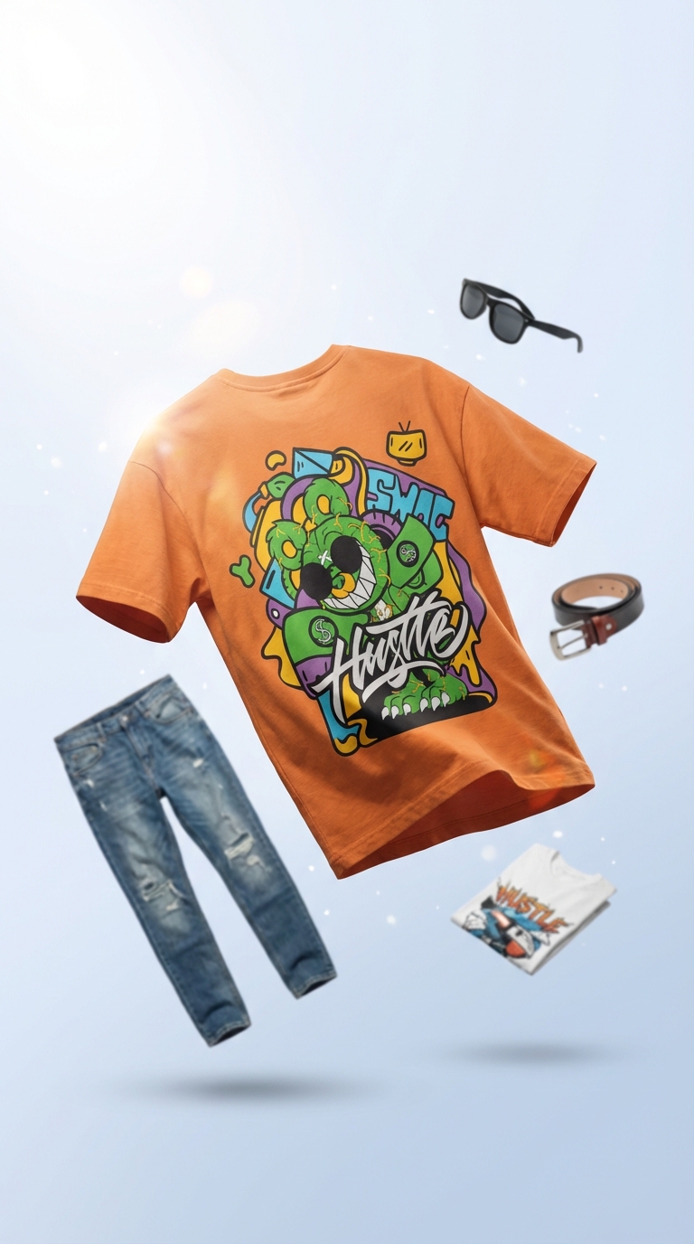 تيشيرت برسمة غرافيتي - صورة الاستخدام